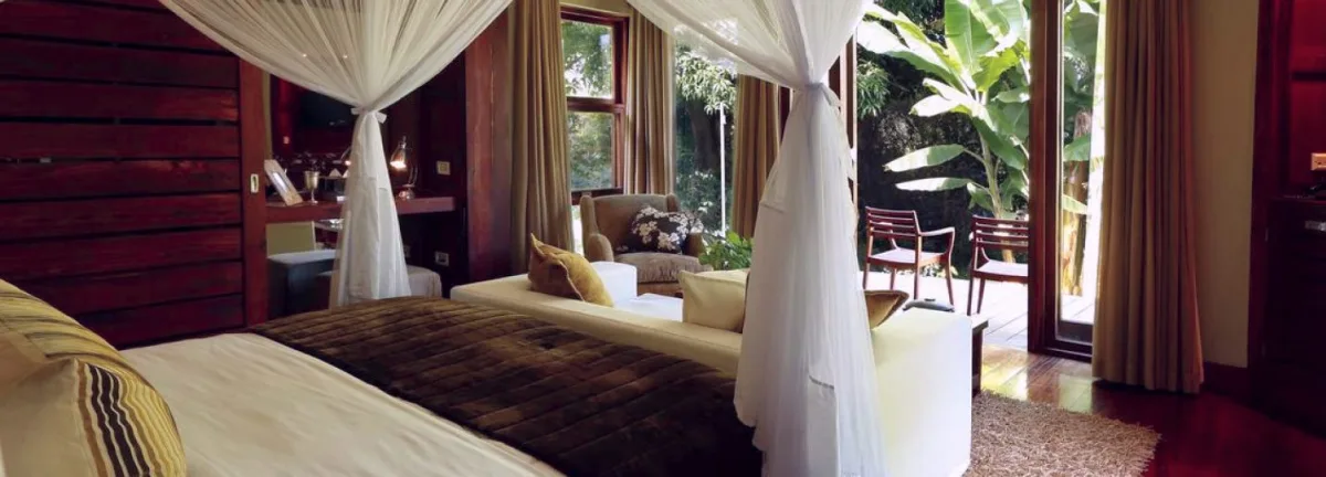 Chalet interior at Lake Duluti Lodge